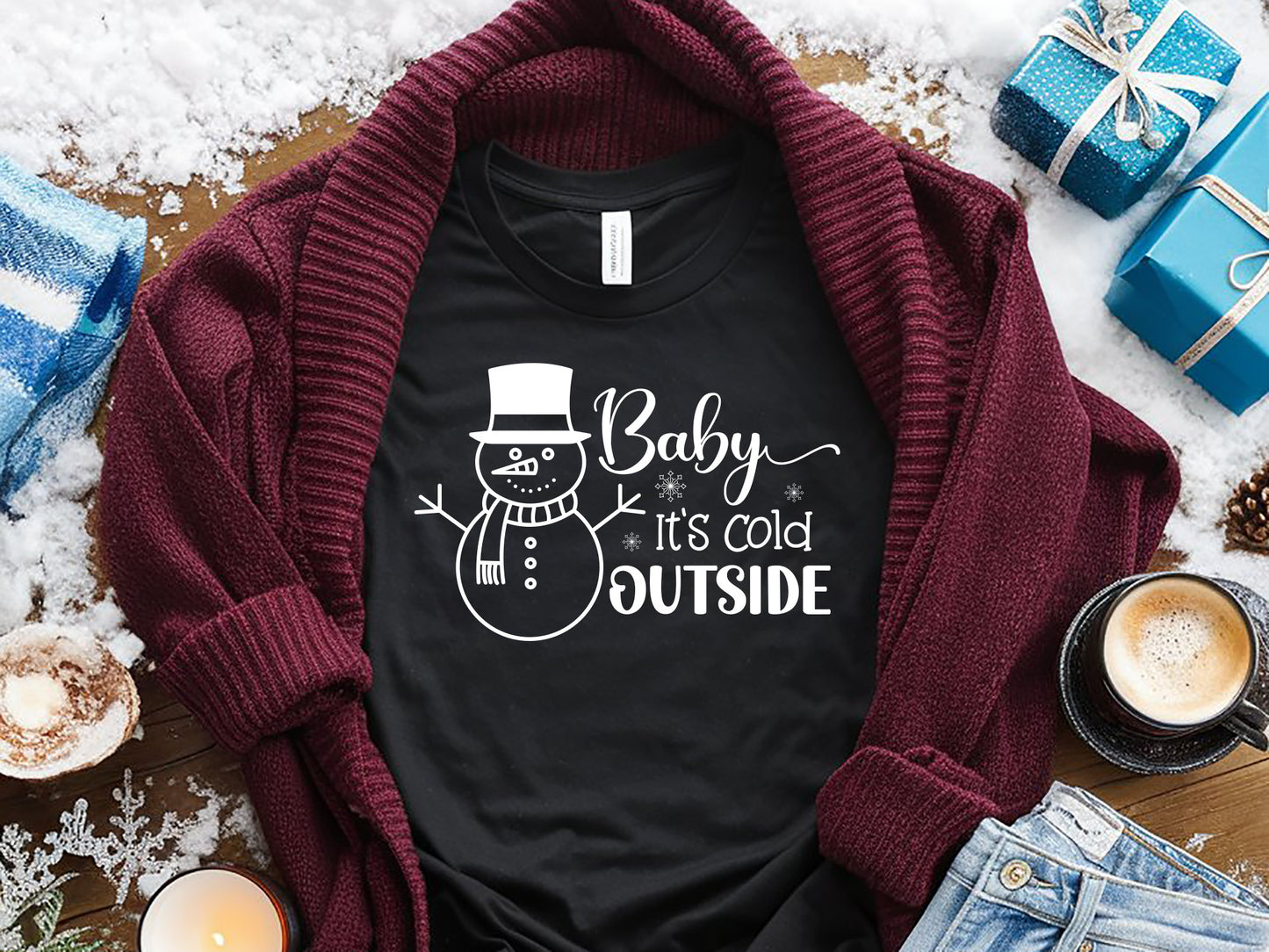 Baby It's Cold Outside - Snowman SVG