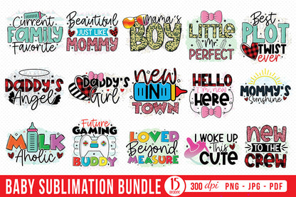 Baby Sublimation Designs Bundle