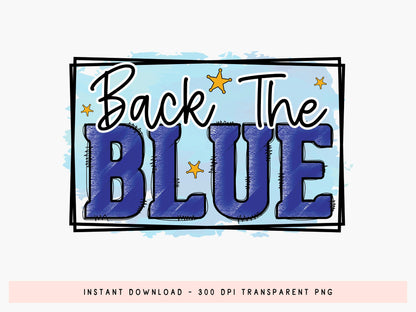 Back the Blue, Police Sublimation Design