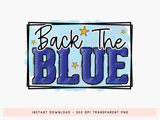 Back the Blue, Police Sublimation Design