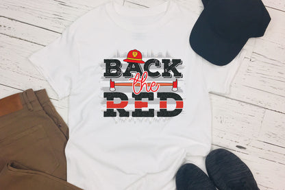 Back the Red - Firefighter Sublimation Design