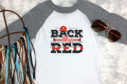Back the Red - Firefighter Sublimation Design