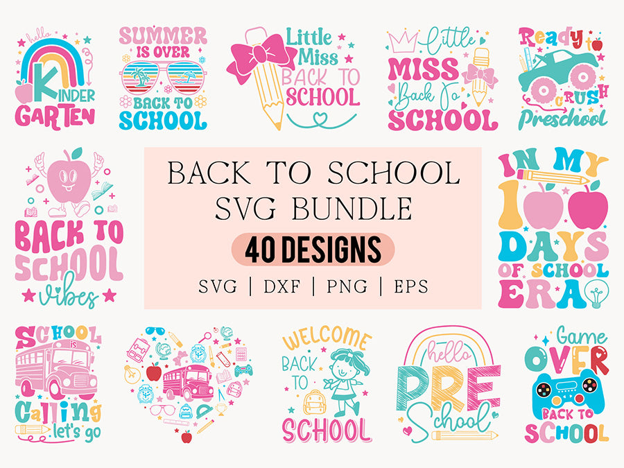 Back to School SVG Design Bundle