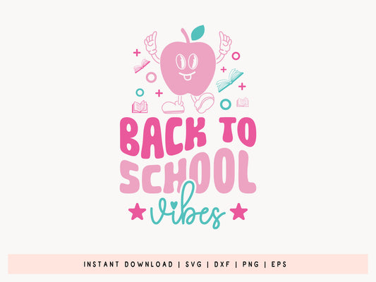 Back to School Vibes SVG Design