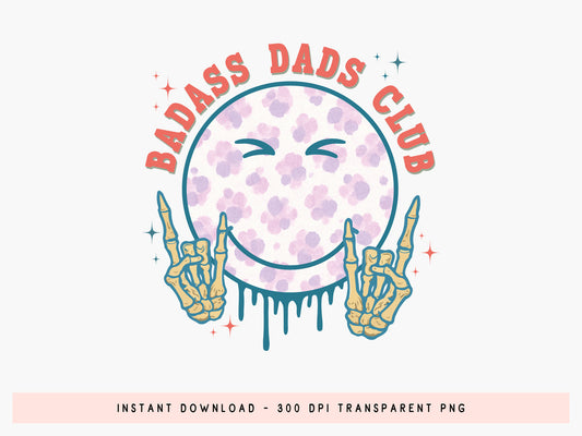 Badass Dads Club, Funny Father's Day Sublimation