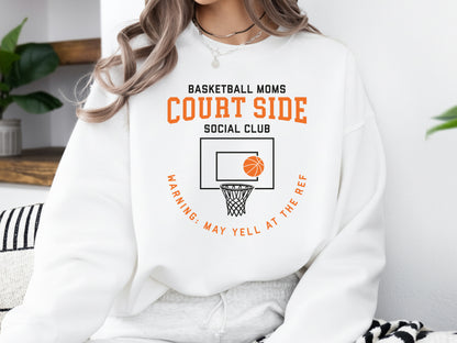 Basketball Moms Court Side Social Club SVG