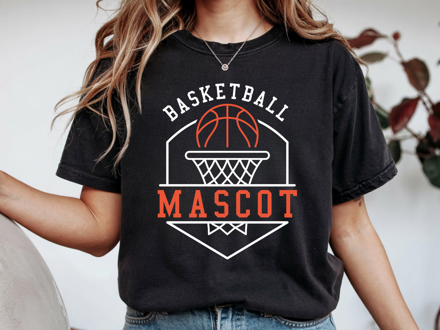 Basketball Mascot SVG Vector