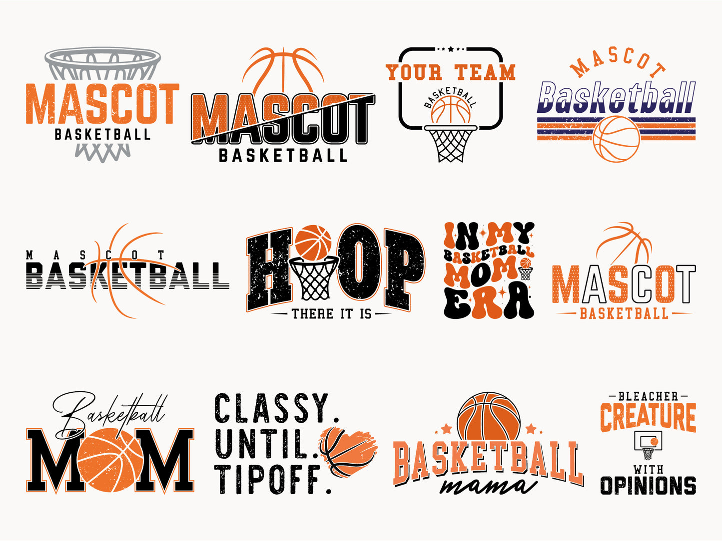 Basketball SVG Designs Bundle