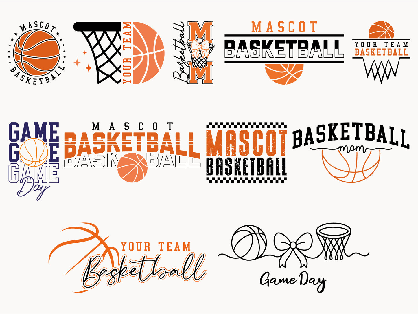 Basketball SVG Designs Bundle