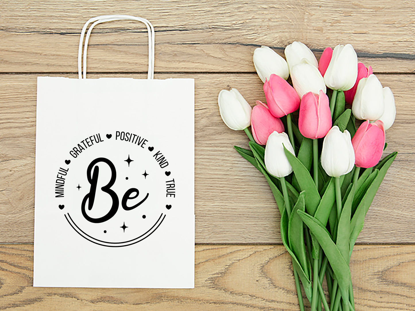 Be Mindful Grateful Positive Kind, Motivational SVG