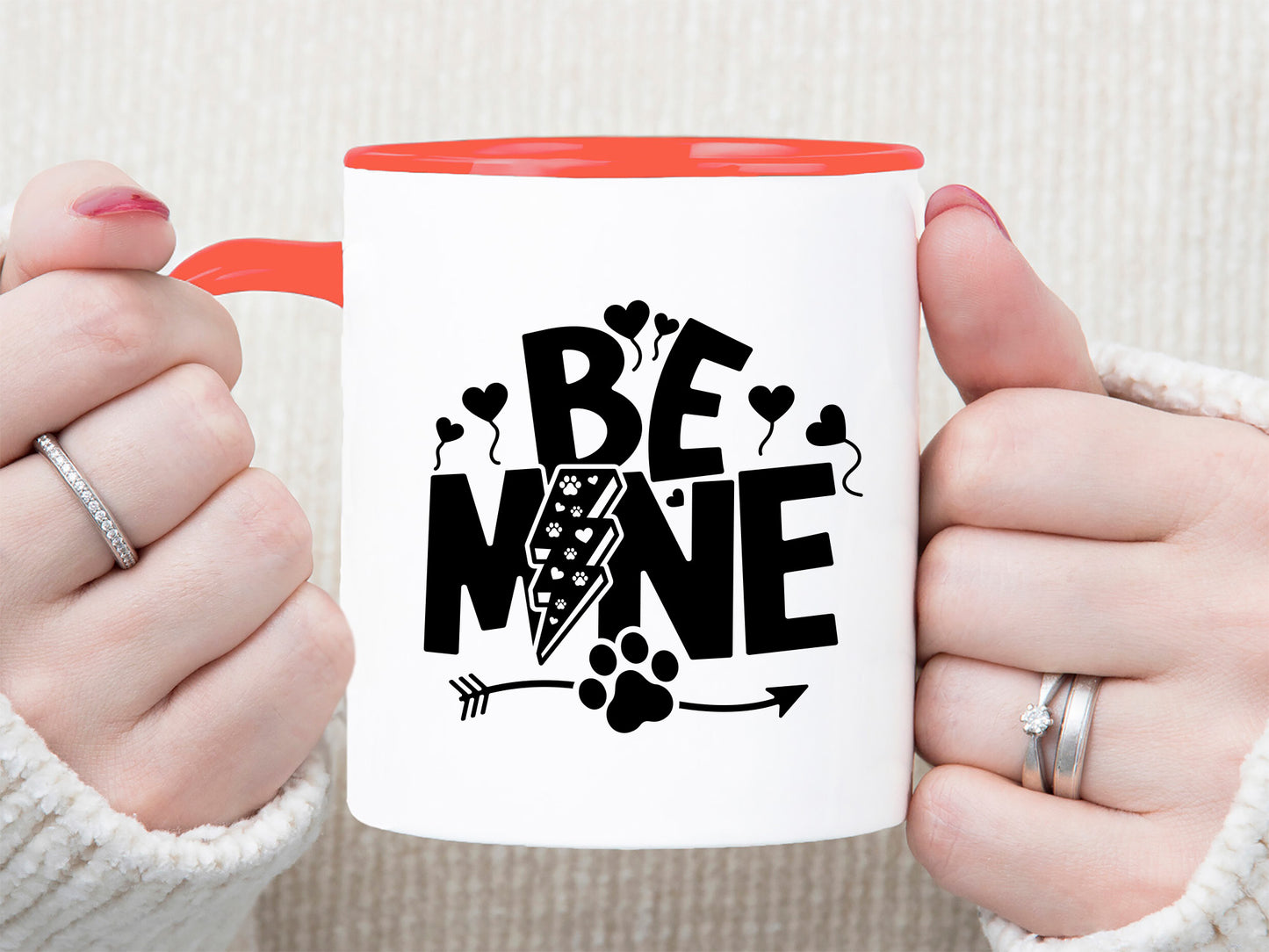 Be Mine - Valentine Cat SVG Cut File