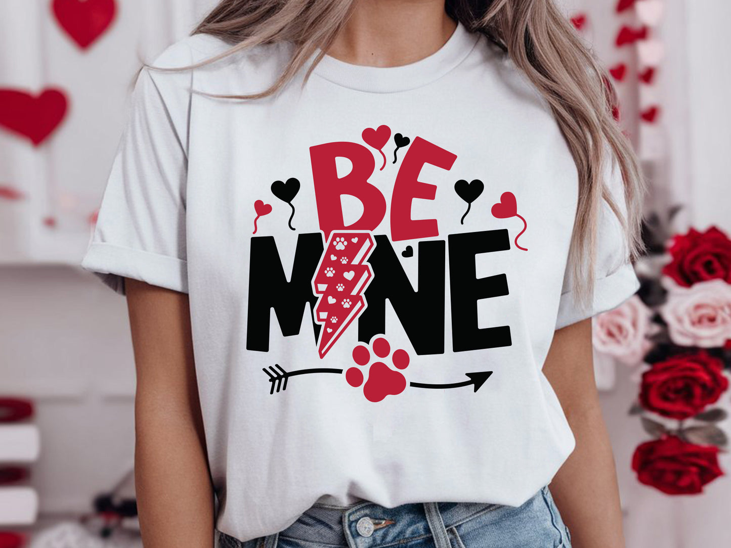 Be Mine - Valentine Cat SVG Cut File