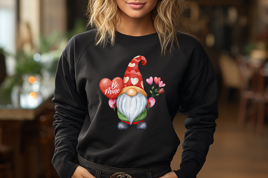 Be Mine PNG, Valentines Day Gnomes, Sublimation Transfer