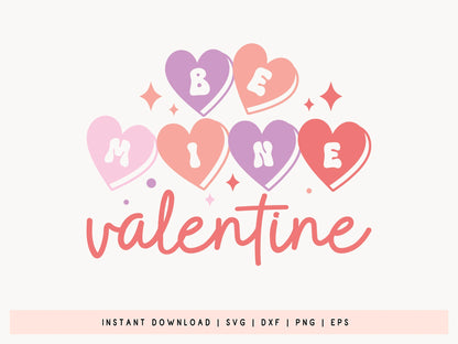 Be Mine Valentine - Retro Valentine's Day SVG