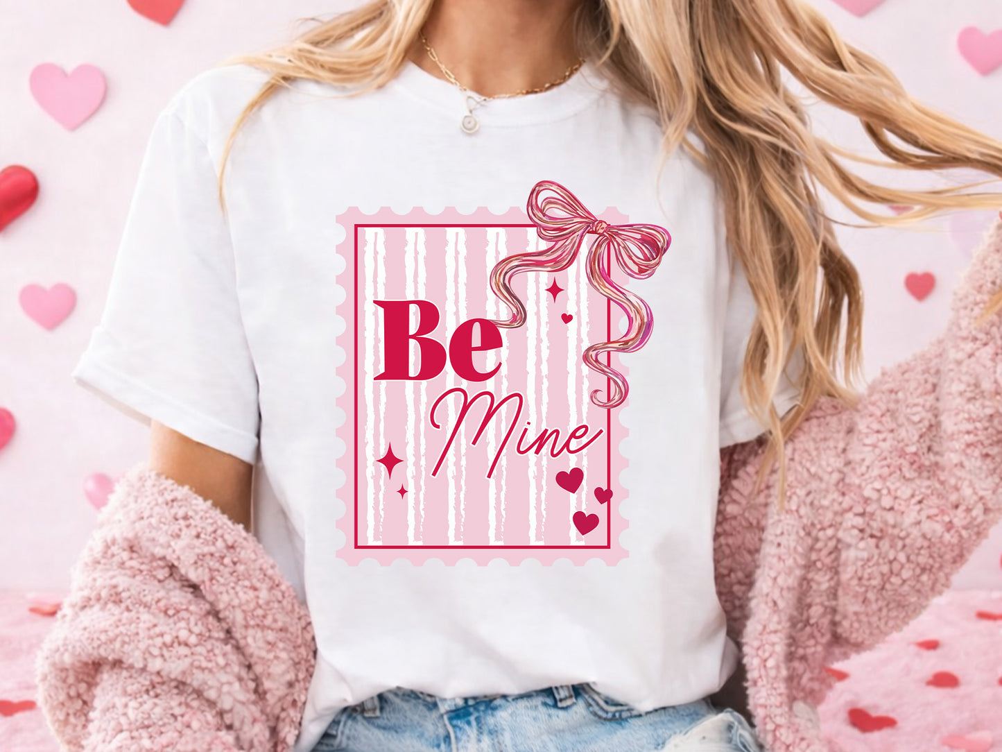 Be Mine, Preppy Coquette Valentine Sublimation