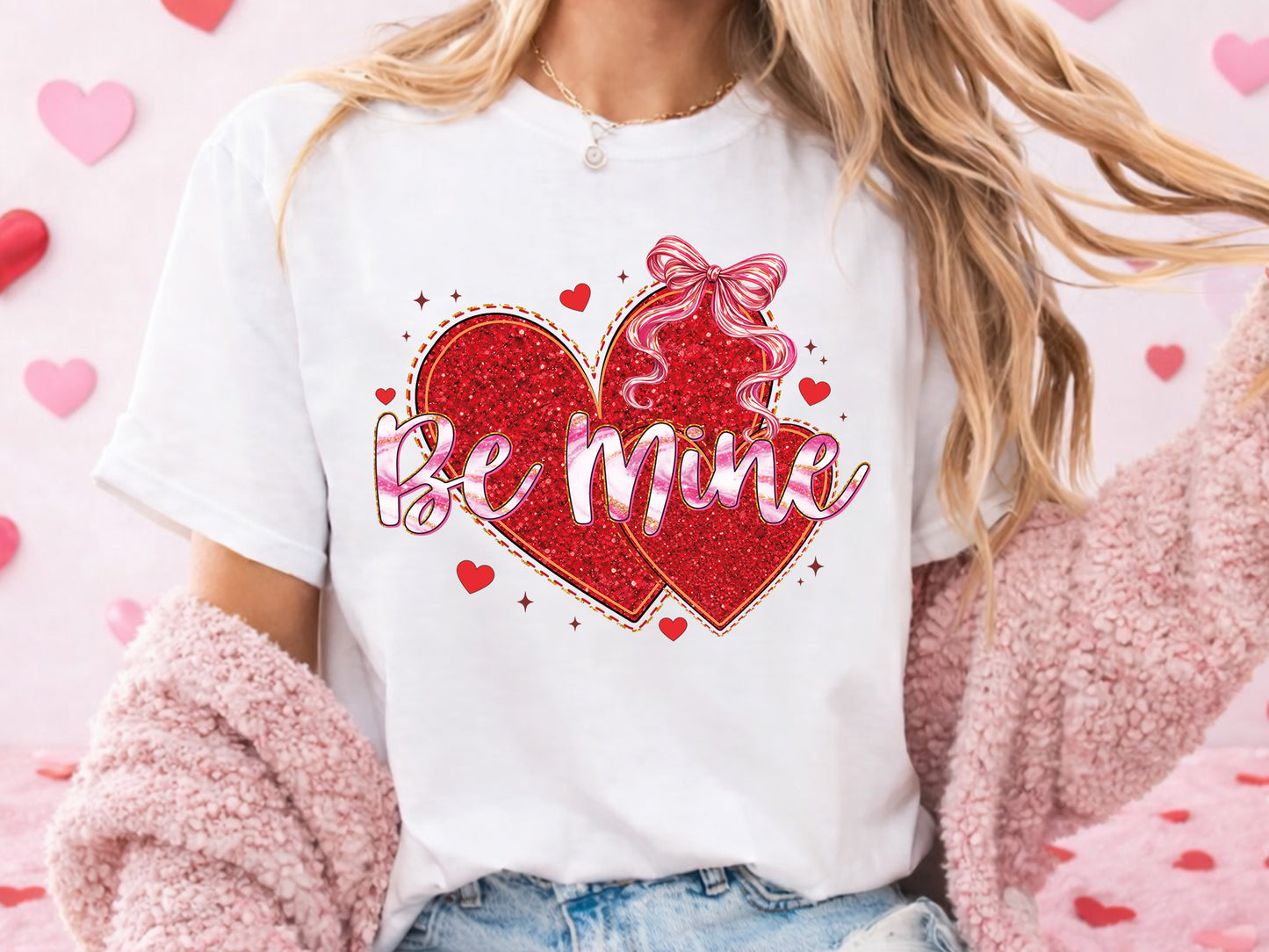 Be Mine, Preppy Coquette Valentine Sublimation