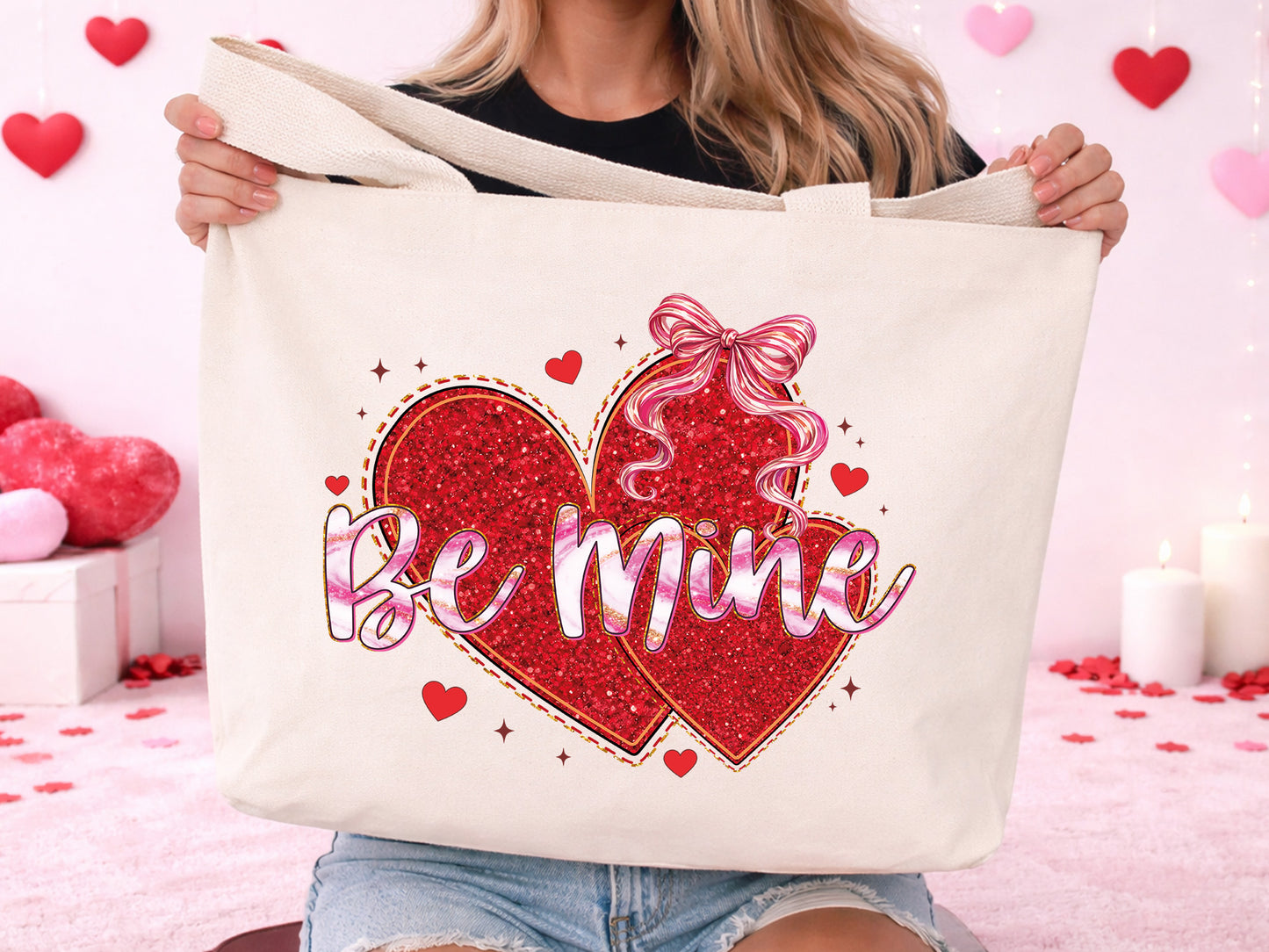 Be Mine, Preppy Coquette Valentine Sublimation