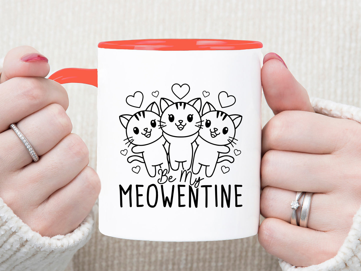 Be My Meowentine - Cat Valentine SVG Cutting File