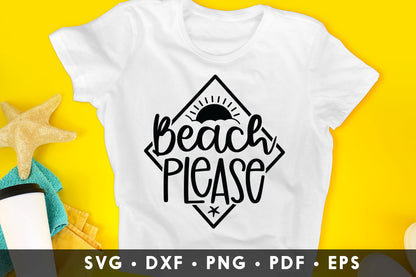 Beach Please SVG for Cricut and Silhouette