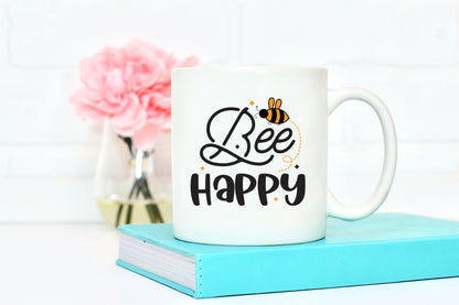 Bee Happy SVG Design