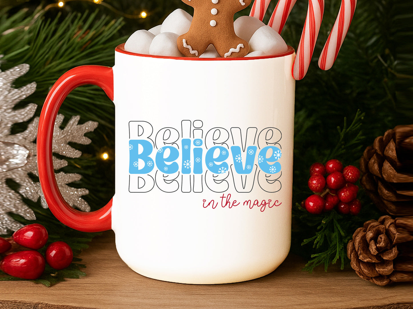 Believe in the Magic - Christmas Sublimation Design