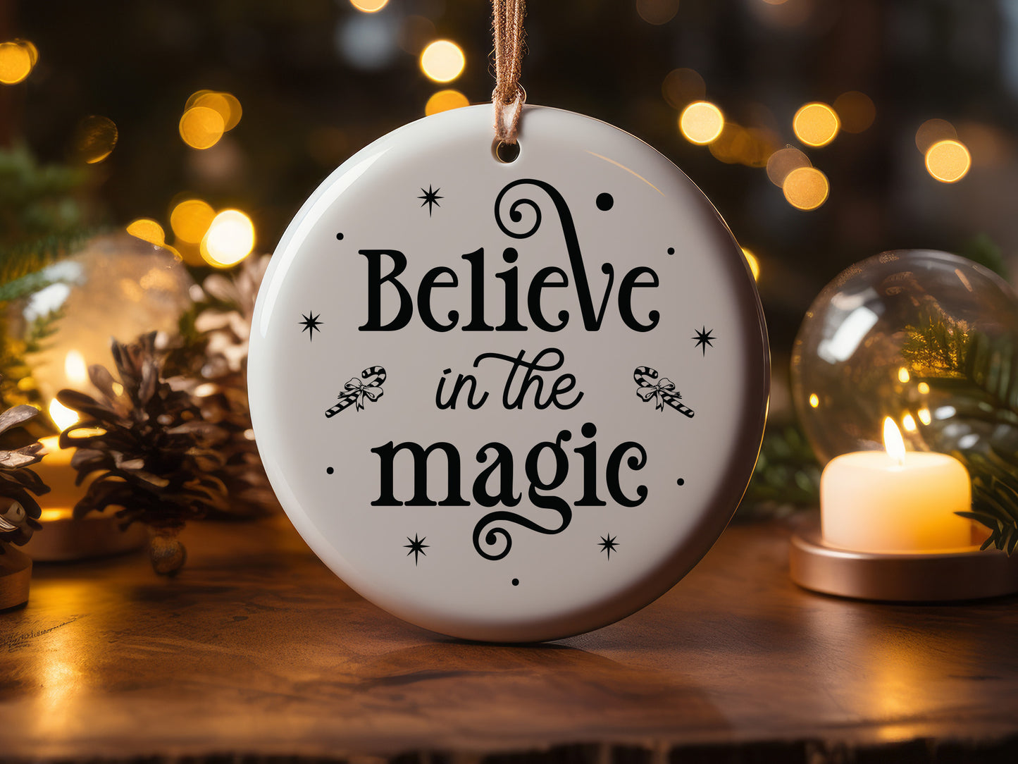 Believe in the Magic - Unique Christmas Ornament SVG