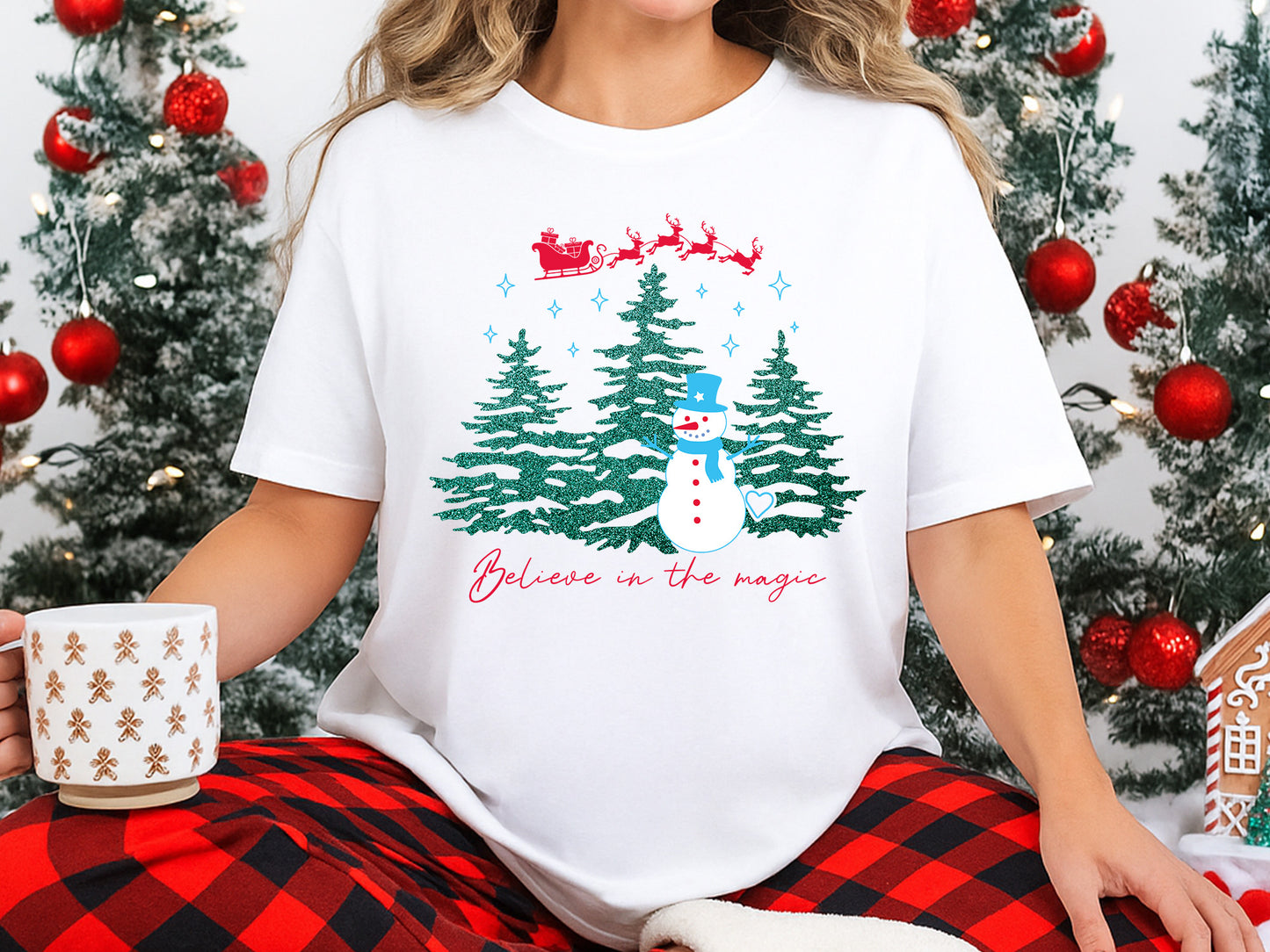 Believe in the Magic - Christmas Snowman Sublimation