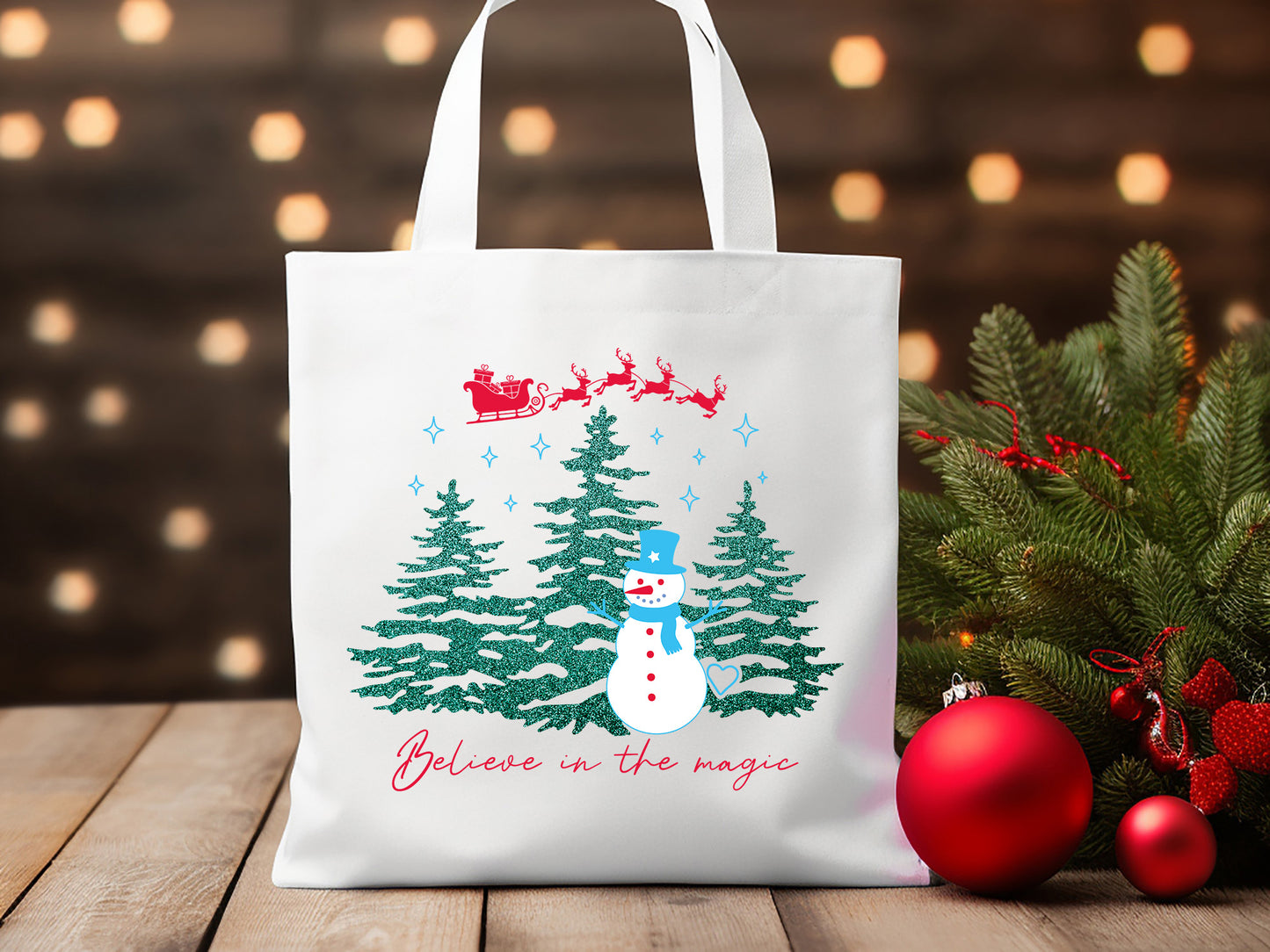 Believe in the Magic - Christmas Snowman Sublimation