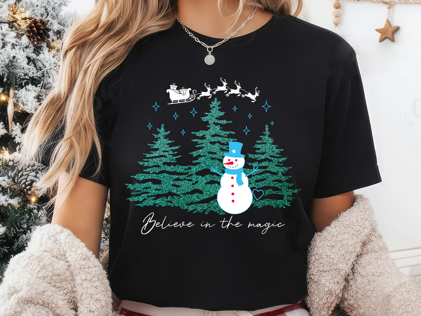 Believe in the Magic - Christmas Snowman Sublimation