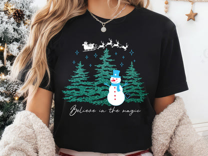 Believe in the Magic - Christmas Snowman Sublimation