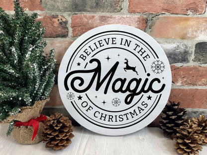 Believe in the Magic of Christmas Farmhouse Sign SVG