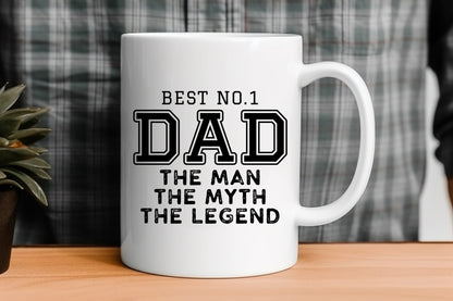 Best No 1 Dad The Man The Myth The Legend SVG