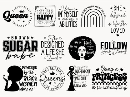 Black Girl Magic SVG Cut File Bundle