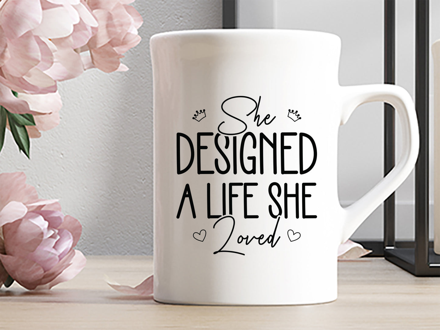 Black Girl SVG Cut File - She Designed A Life She Loved