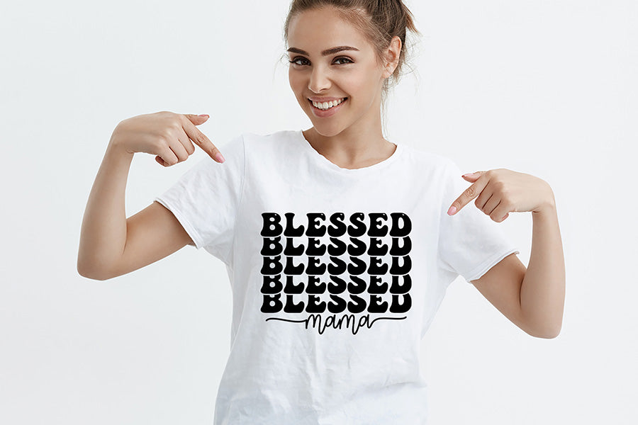 Blessed Mama, Mother's Day SVG Cut File