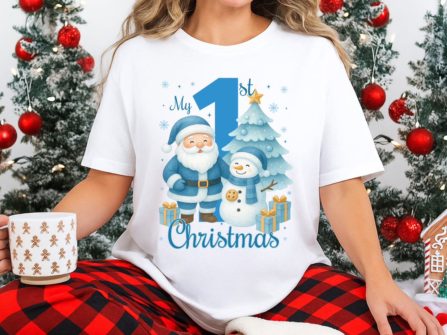 Bluey My 1st Christmas Snowman Sublimation