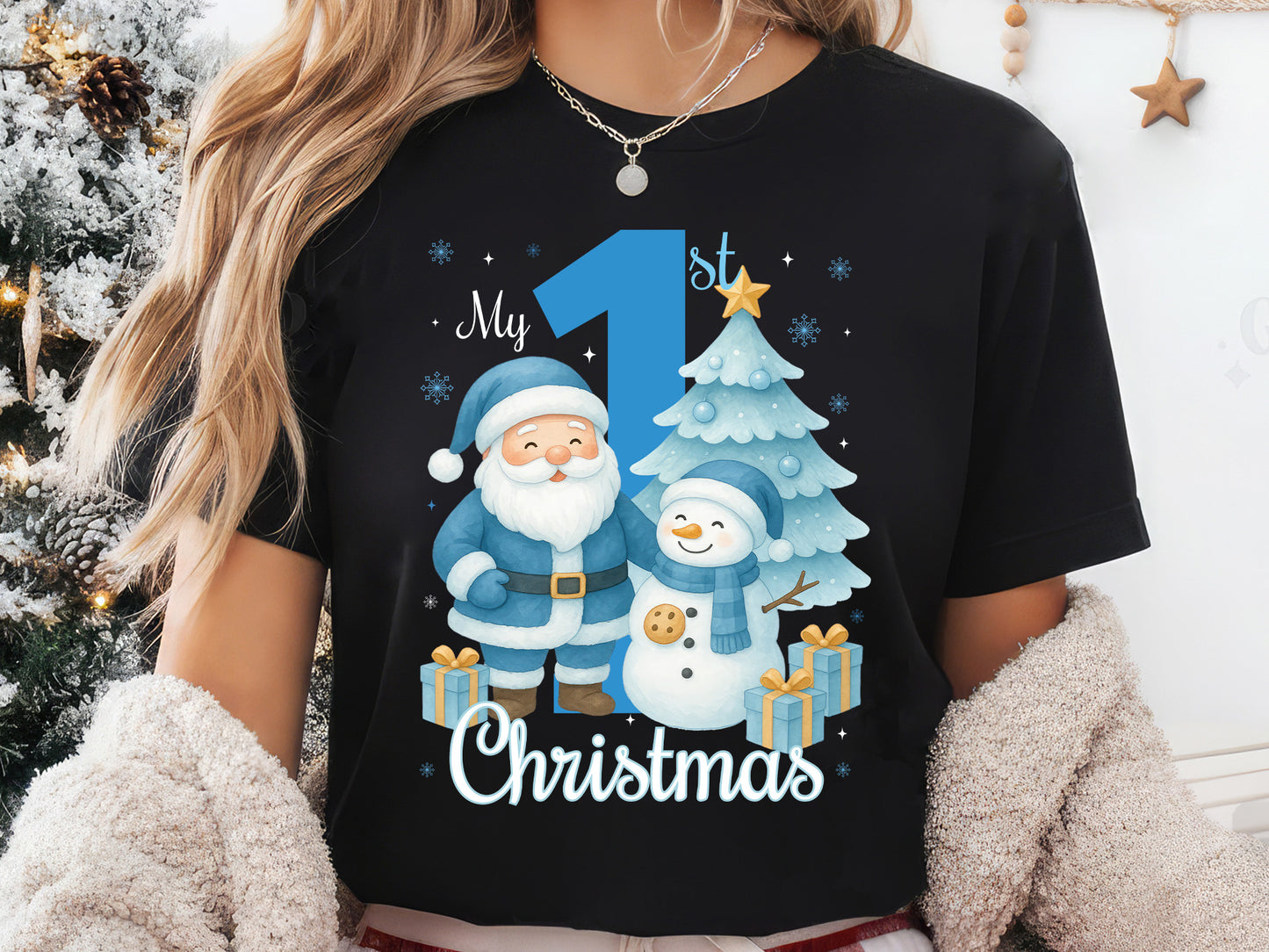 Bluey My 1st Christmas Snowman Sublimation