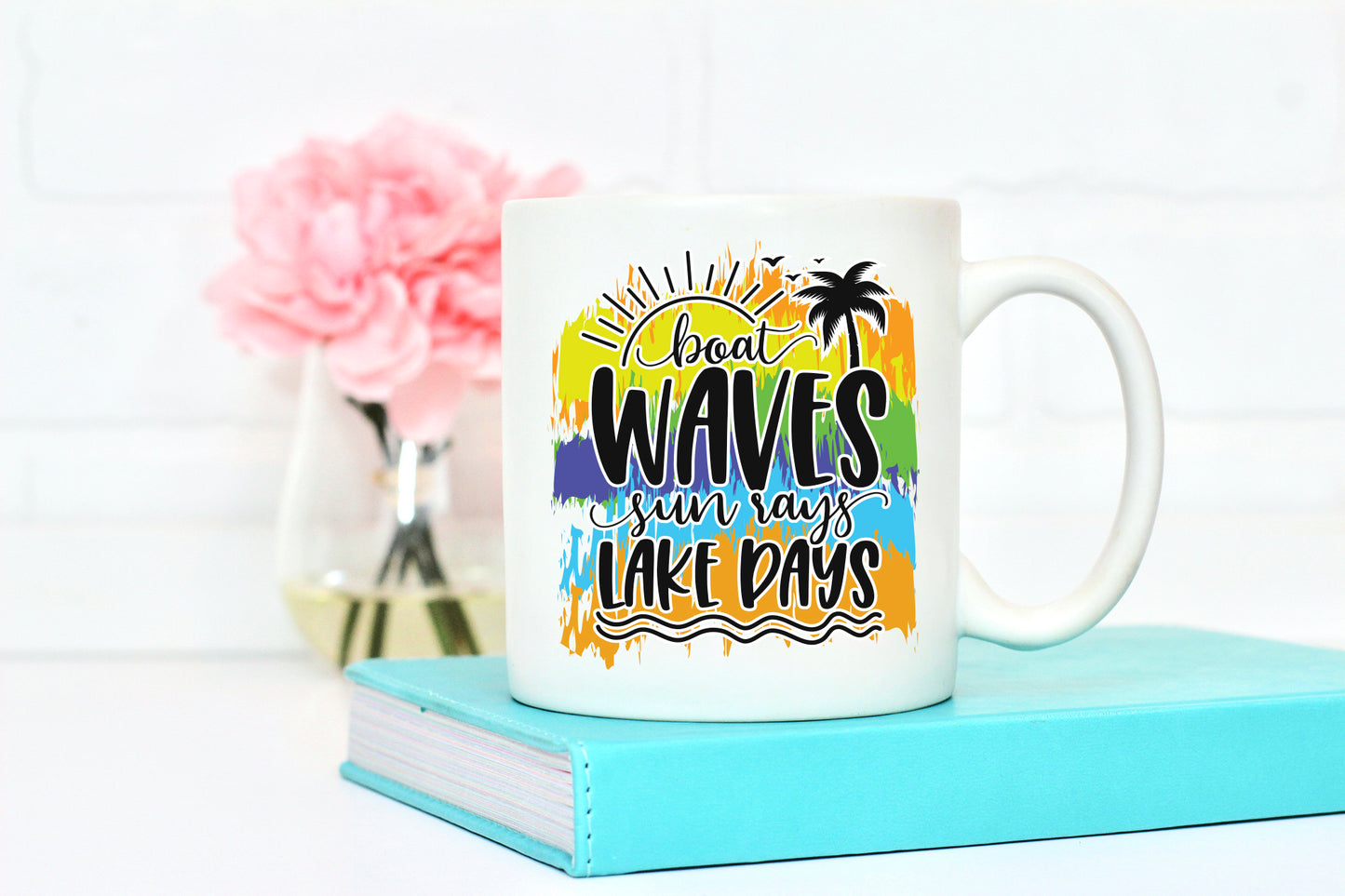 Boat Waves Sun Rays Lake Days, Summer Sublimation