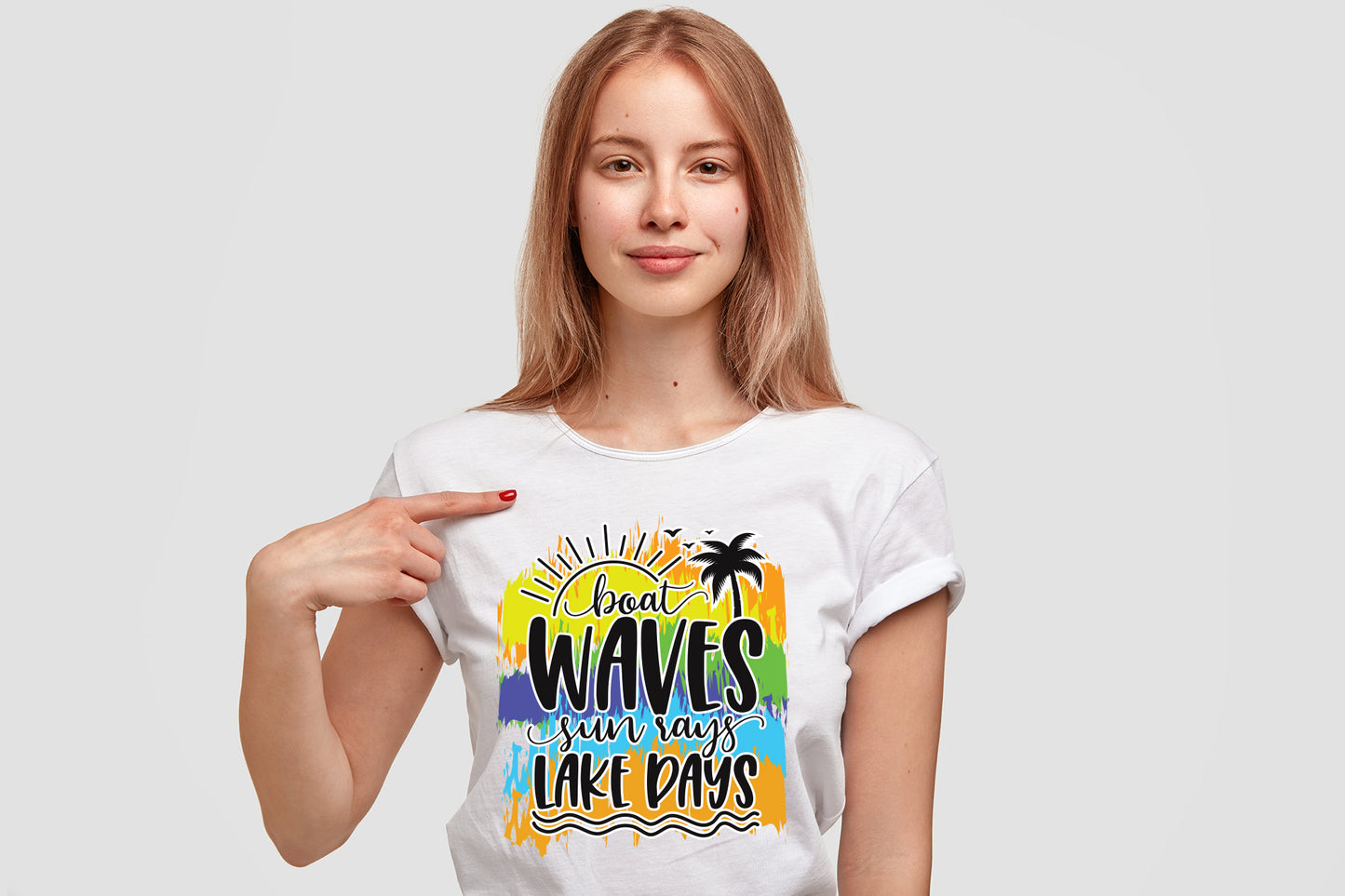 Boat Waves Sun Rays Lake Days, Summer Sublimation