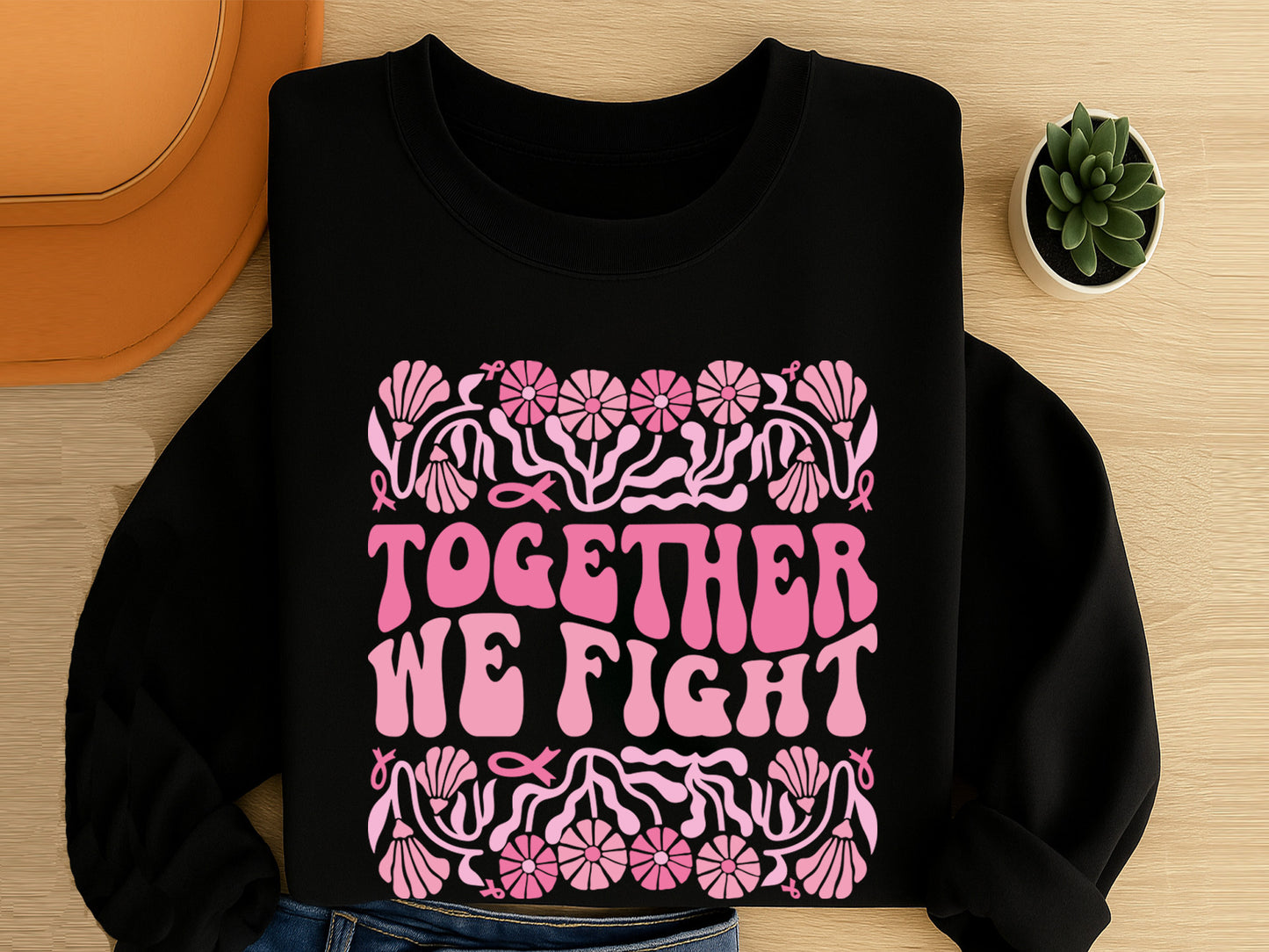 Boho Floral Breast Cancer Awareness SVG Bundle