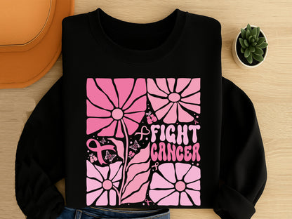 Boho Floral Fight Cancer SVG Design
