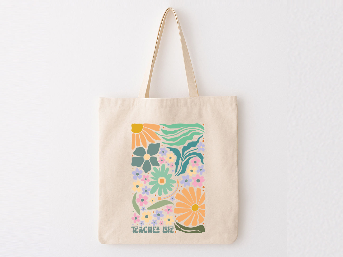 Boho Flower Teacher Life SVG Vector