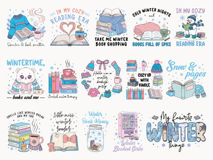 Bookish Winter Sublimation Designs Bundle
