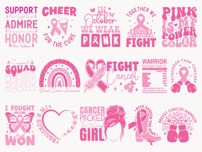 Breast Cancer Awareness SVG Bundle