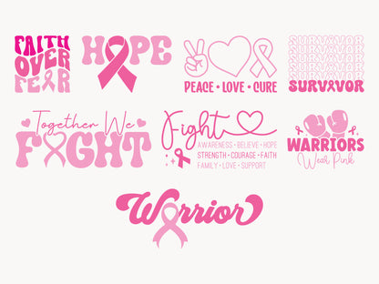 Breast Cancer Awareness SVG Bundle