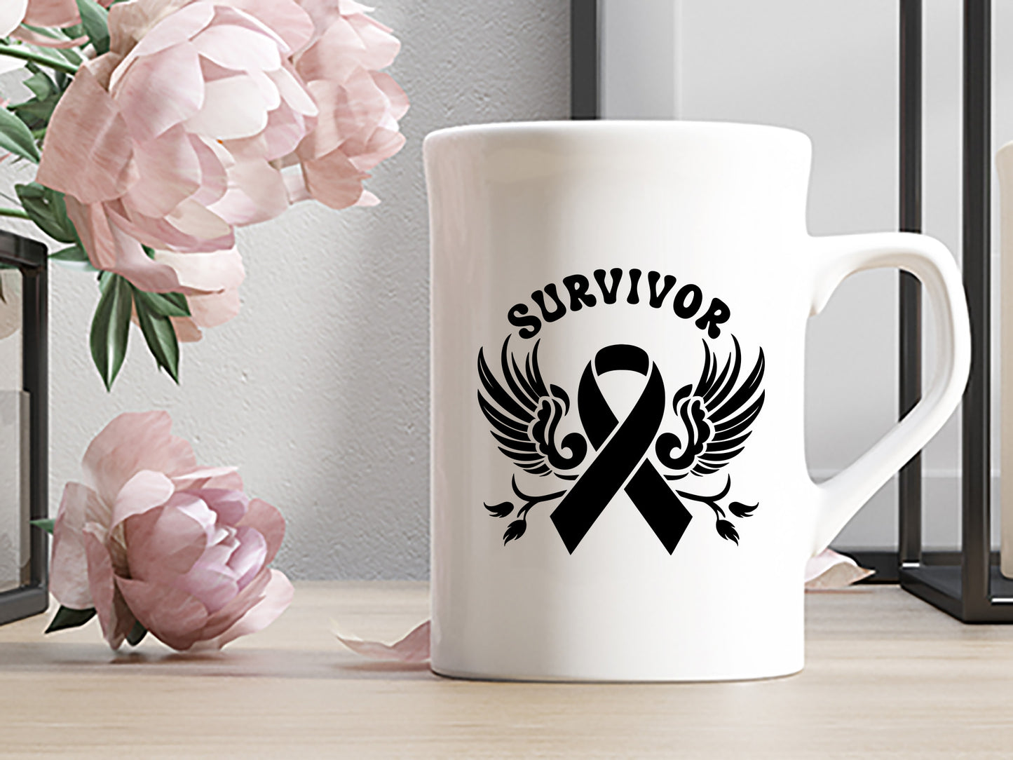 Breast Cancer Awareness SVG Design - Survivors