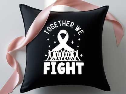 Breast Cancer SVG Cut File - Together We Fight