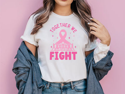 Breast Cancer SVG Cut File - Together We Fight