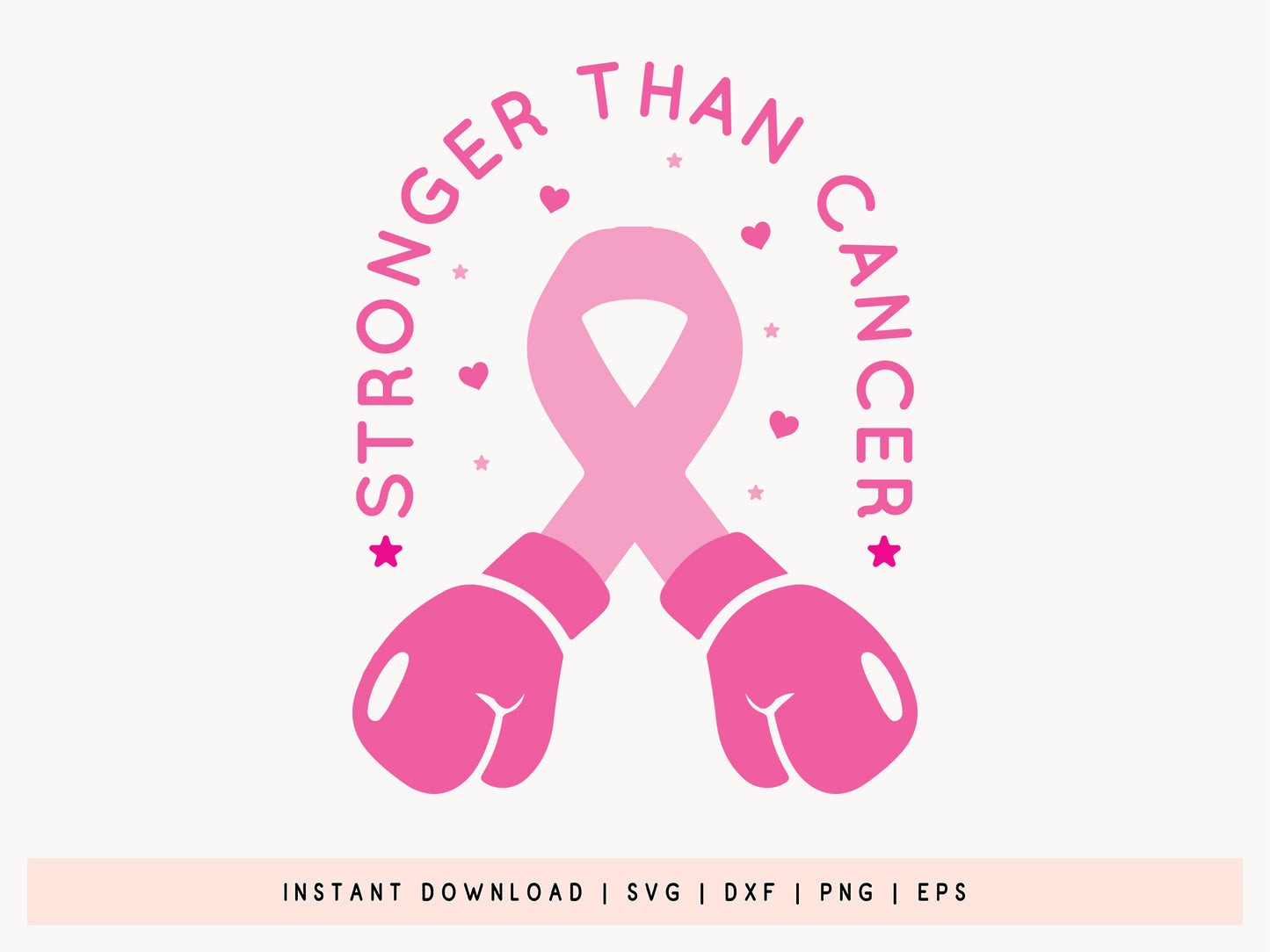 Breast Cancer SVG File - Stronger Than Cancer