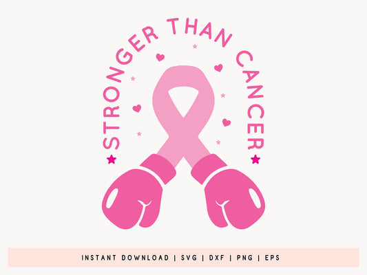 Breast Cancer SVG File - Stronger Than Cancer